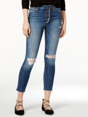 Joe's Charlie Ripped Button-Fly Jeans